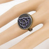 Fashion Totem Glass Witchcraft Adjustable Ring